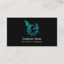 Search for stylised business cards Blue