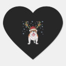 Search for funny english bulldog stickers Santa