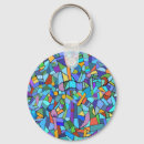 Search for blue glass key rings Mosaic