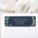 Search for navy blue return address labels Watercolor
