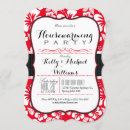 Search for red housewarming invitations White