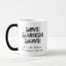 Search for live laugh love mugs Black and white