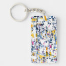 Search for abstract rectangular key rings Artistic