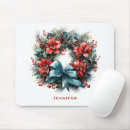 Search for christmas wreath mouse mats Floral