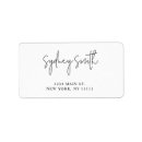 Search for contemporary return address labels Calligraphy