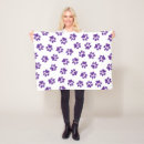 Search for purple dog blankets Pattern of paws