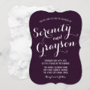 Search for plum and grey wedding invitations Wine