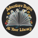 Search for funny library stickers Vintage