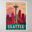 Search for seattle skyline posters Travel