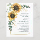 Search for tea sunflower bridal shower invitations Watercolor