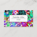 Search for abstract art business cards White