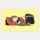 Search for characters rectangle stickers Charlie brown