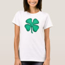 Search for irish womens tshirts Four leaf clover
