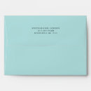 Search for teal envelopes Return address