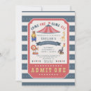 Search for circus 1st birthday invitations Modern