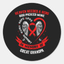 Search for red ribbon stickers Warrior