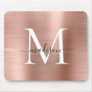 Search for rose gold mouse mats Brushed metal