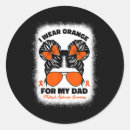 Search for multiple sclerosis dad stickers Orange