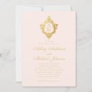 Search for blush and gold wedding invitations Vintage