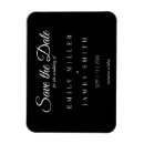 Search for black and white save the date magnets Minimalist