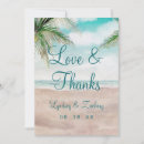 Search for beach thank you cards Love and thanks