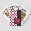 Search for monogrammed bridge playing cards Black