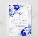 Search for blue and silver bridal shower invitations Royal