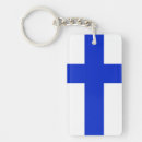 Search for finnish flag key rings Blue