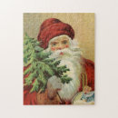 Search for vintage christmas tree puzzles Santa