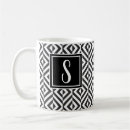 Search for black and white diamond pattern mugs Modern