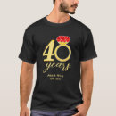 Search for 40th anniversary tshirts Couple