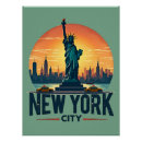 Search for new york city skyline posters Statue of liberty