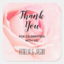 Search for pink rose thank you stickers Flowers