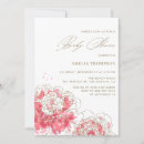 Search for peony baby shower invitations Floral