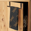 Search for dragonfly tea towels Black