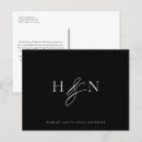 Search for monogram thank postcards Minimalist