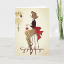 Search for vintage christmas lady postcards Tree