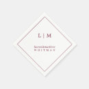 Search for burgundy wedding napkins Elegant