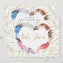 Search for tribal feathers baby shower invitations Modern
