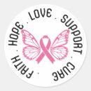Search for breast cancer cure stickers Awareness