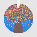 Search for meadows in christmas tree decorations Blue sky