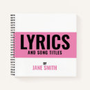 Search for song lyric notebooks Lyrics