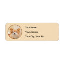 Search for chihuahua puppy return address labels Red
