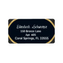 Search for gold stripe return address labels Classy