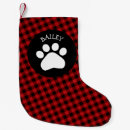 Search for paw print christmas stockings Rustic