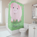 Search for cute pig shower curtains Funny