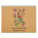 Search for folk art calendars Flowers