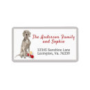 Search for weimaraner return address labels Grey