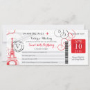 Search for red paris invitations Vintage