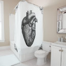 Search for goth shower curtains Heart